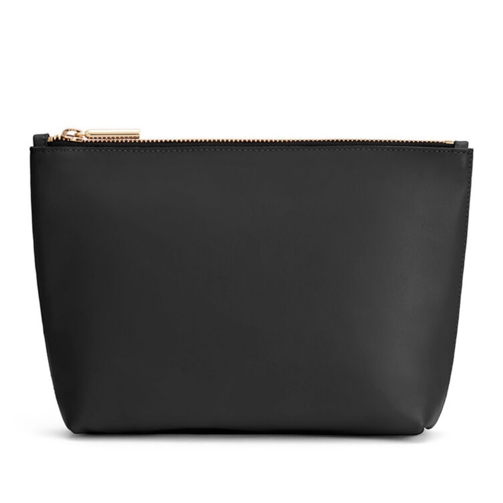 Cuyana Zero Waste Large Zipper Pouch Navy Clutch Caryall Organizer